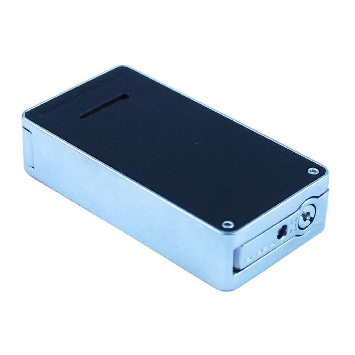 TR2906,Porsche Design İki Torch Perde Alev Siyah Puro Çakmağı