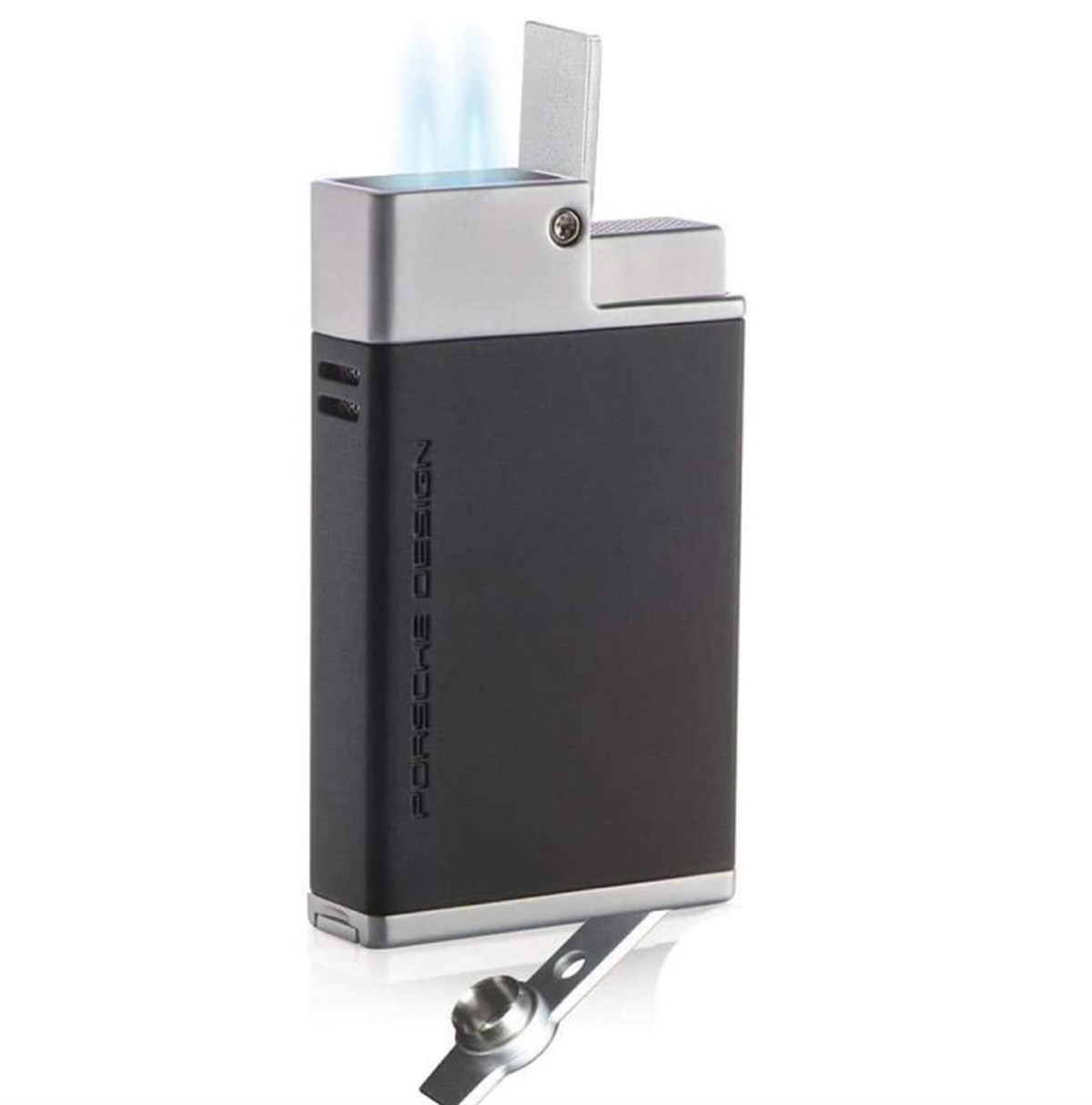 TR2183,Porsche Design Çift Torch Gunmetal Puro Çakmağı
