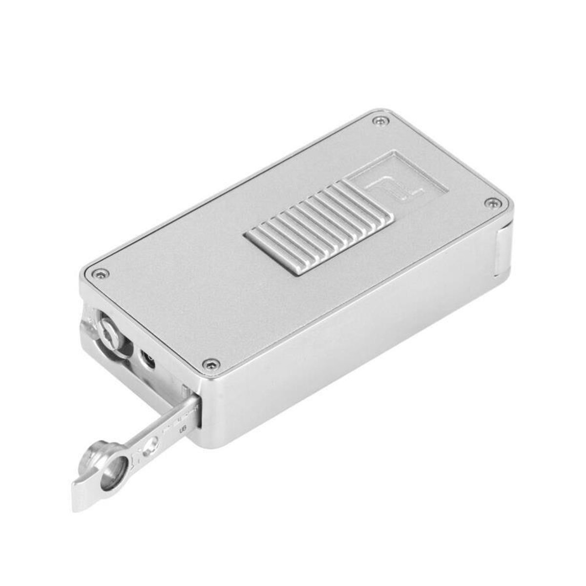 TR2905,Porsche Design İki Torch Perde Alev Gümüş Puro Çakmağı