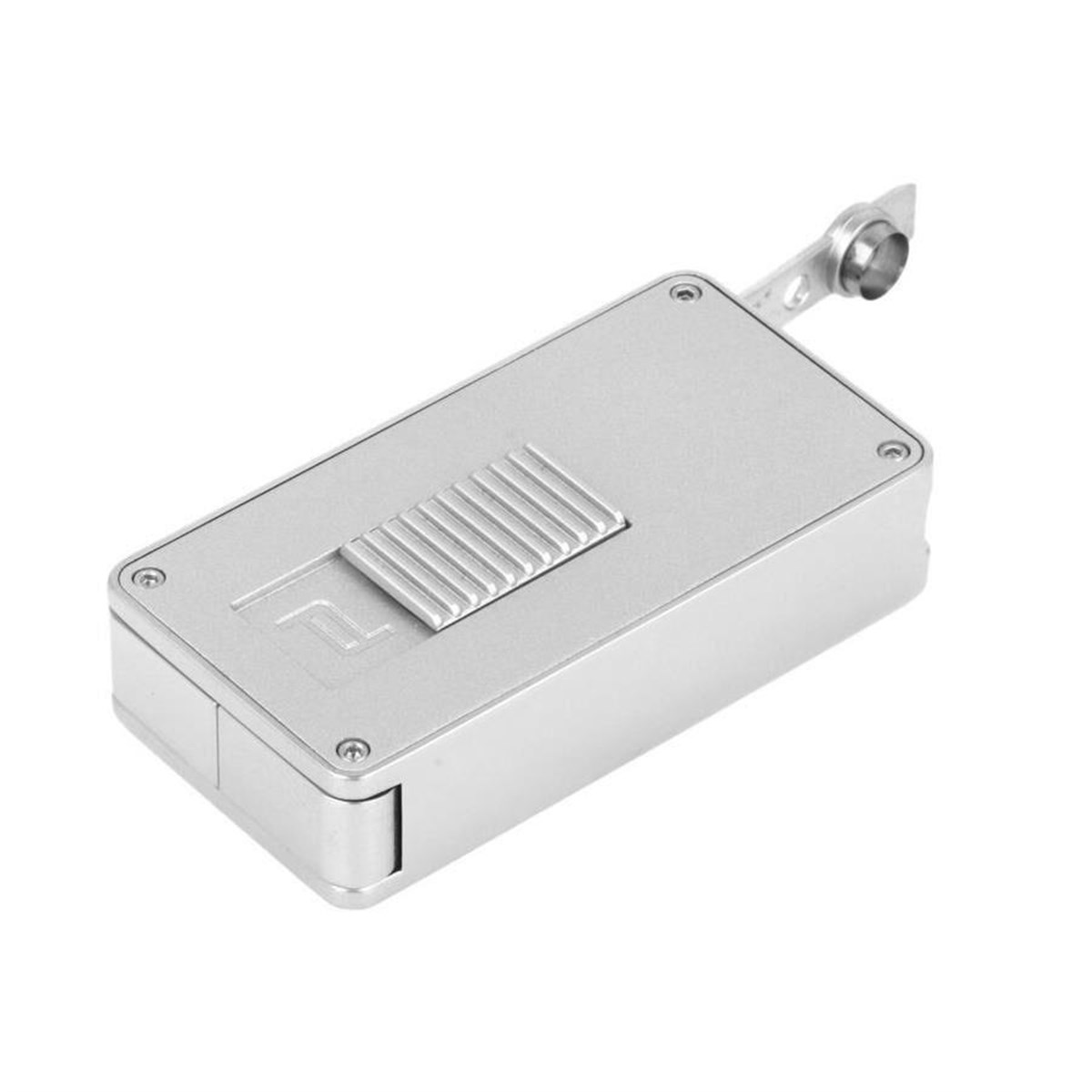 TR2905,Porsche Design İki Torch Perde Alev Gümüş Puro Çakmağı