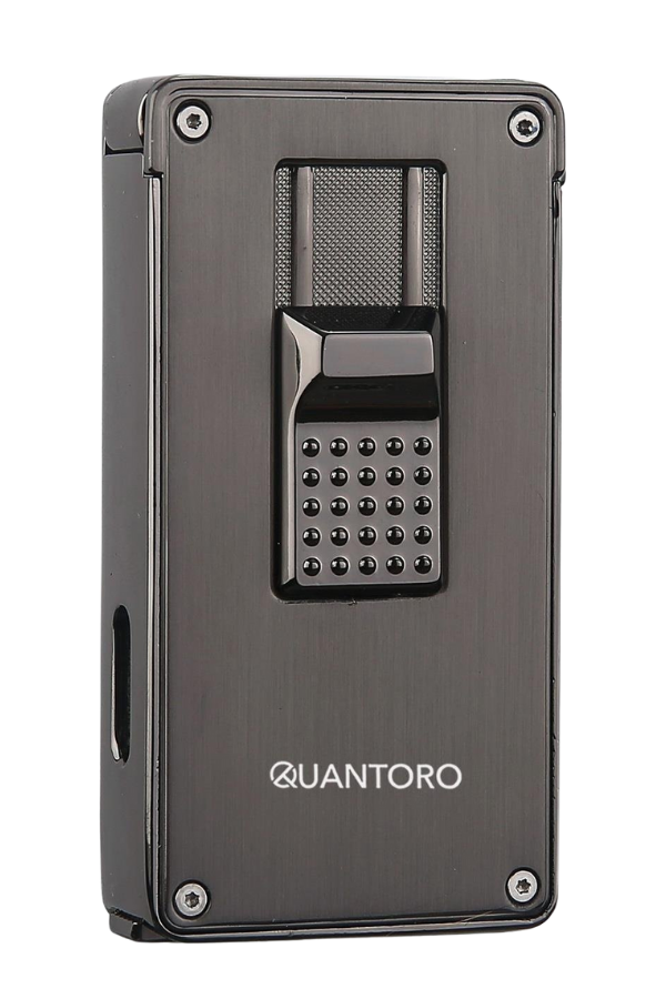 TRZ1035,Quantoro 2 Torch Pürmüz Gunmetal Metal Puro Çakmağı