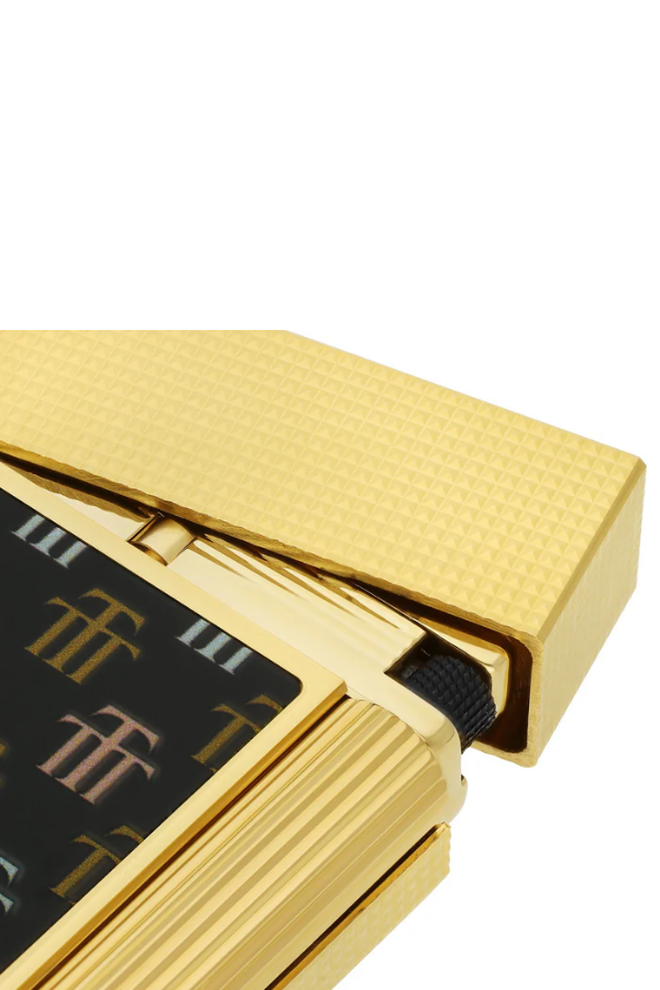 TR9138,S.T. Dupont Ligne 2 Trinidad 55th Annieversary Gold Puro Çakmağı 16077