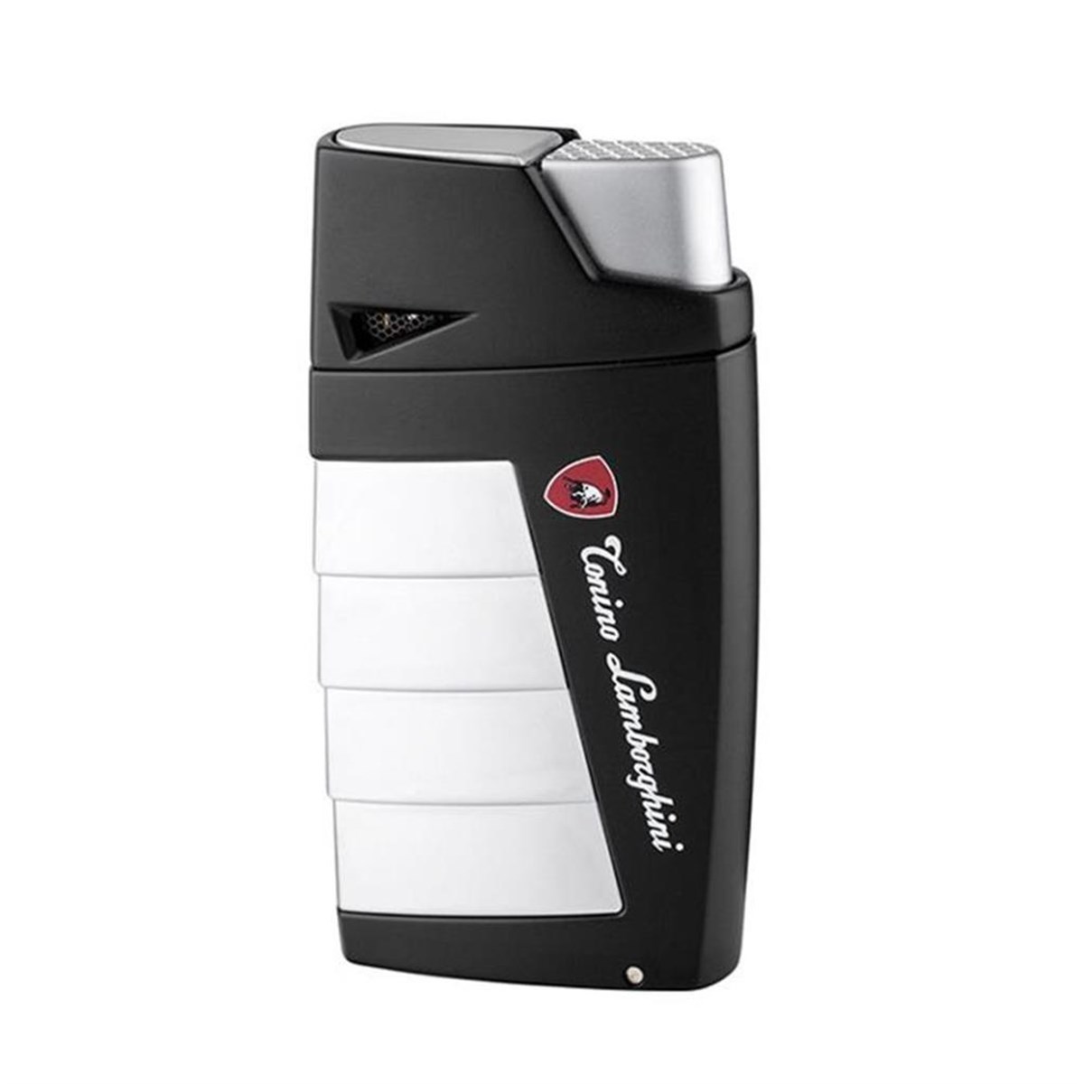 TR2195,Tonino Lamborghini İki Torch Siyah Gümüş Puro Çakmağı