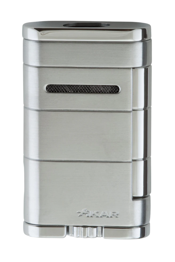 TR8698,Xikar Allume Gümüş Çift Torch Puro Çakmağı