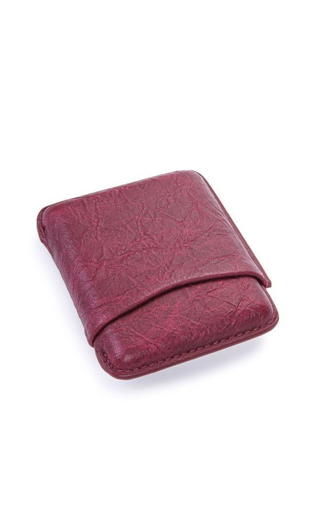 TR6844,Cohiba Bordo Deri Toscanello Kılıfı