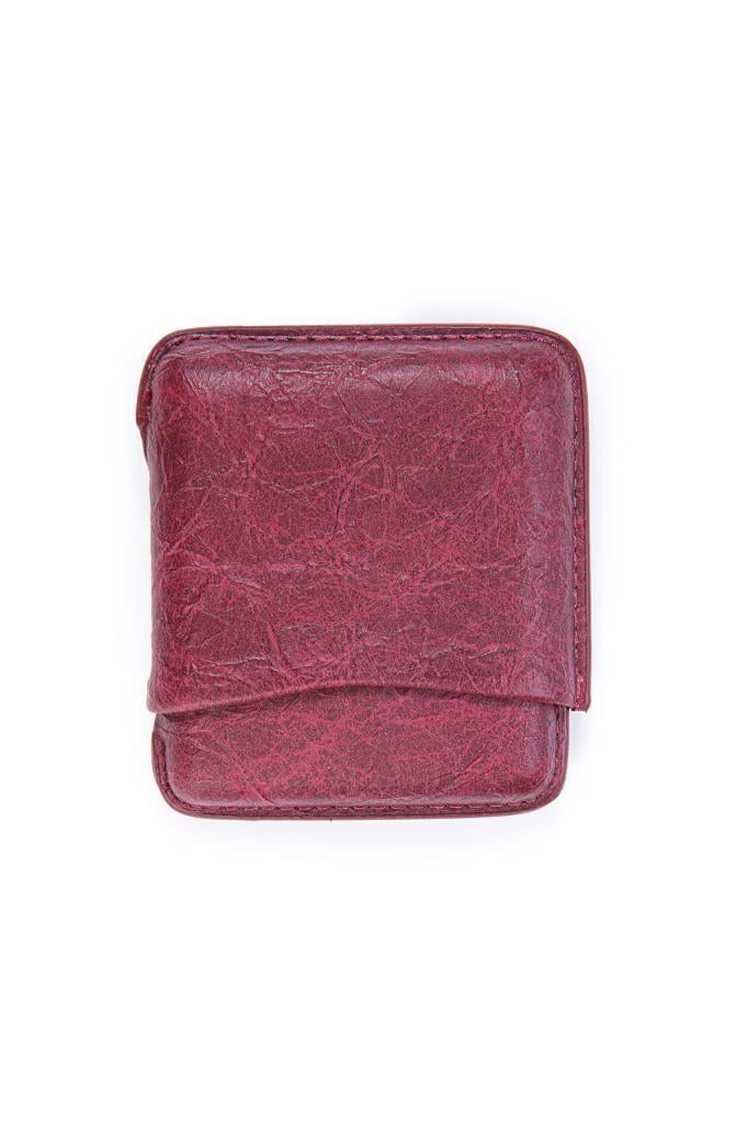 TR6844,Cohiba Bordo Deri Toscanello Kılıfı