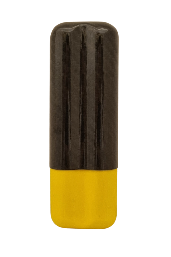 TR7752,Cohiba Karbon Desenli Sarı İkili Puro Kılıfı