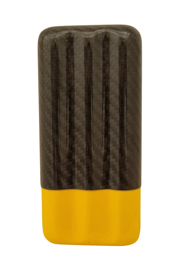 TR7930,Cohiba Karbon Sarı Üçlü Puro Kılıfı