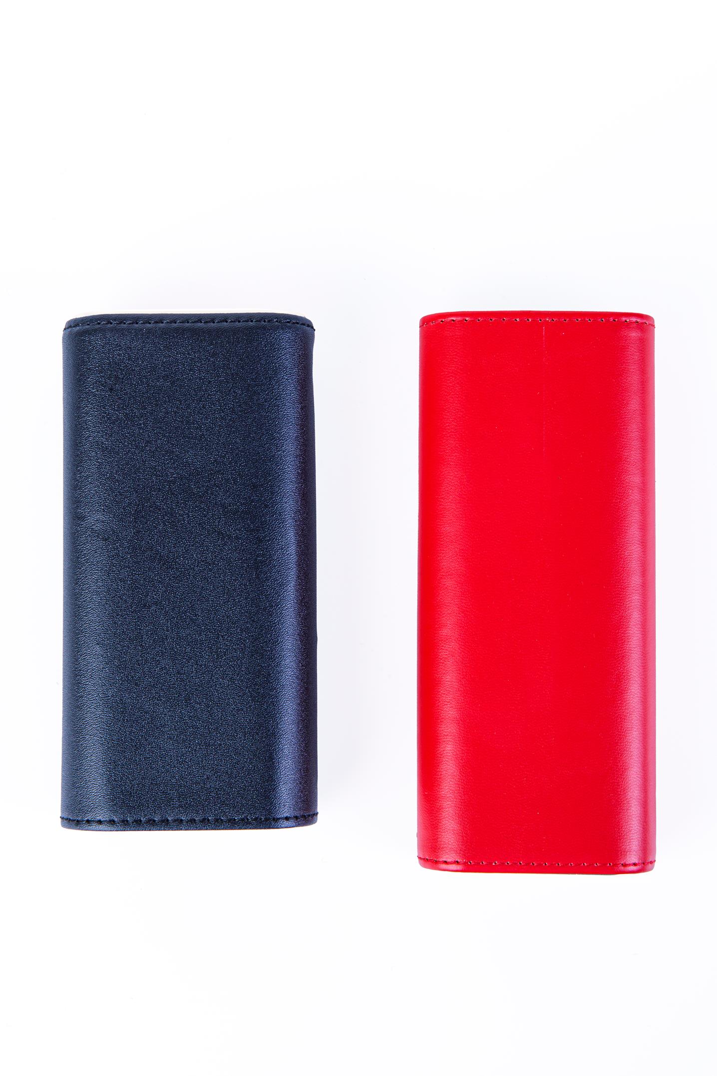 TR8221,Cohiba Kırmızı-Siyah Üçlü Deri Puro Kılıfı