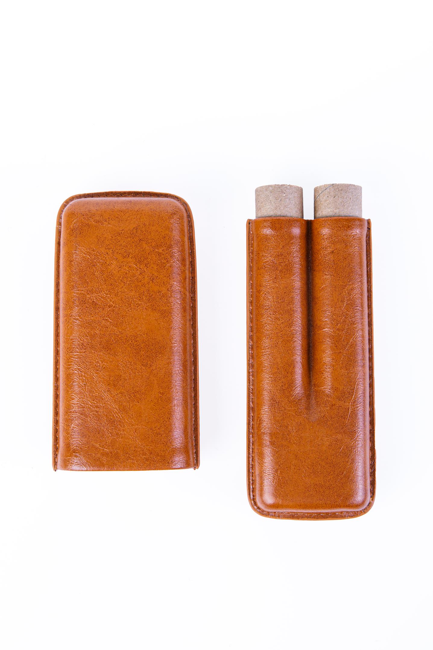 TR8233,Cohiba Taba İkili Deri Puro Kılıfı