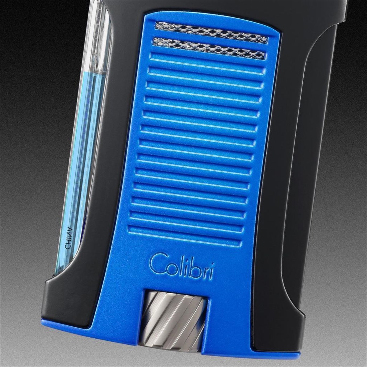 TR3763,Colibri Daytona Metalik Mavi-Siyah Puro Çakmağı