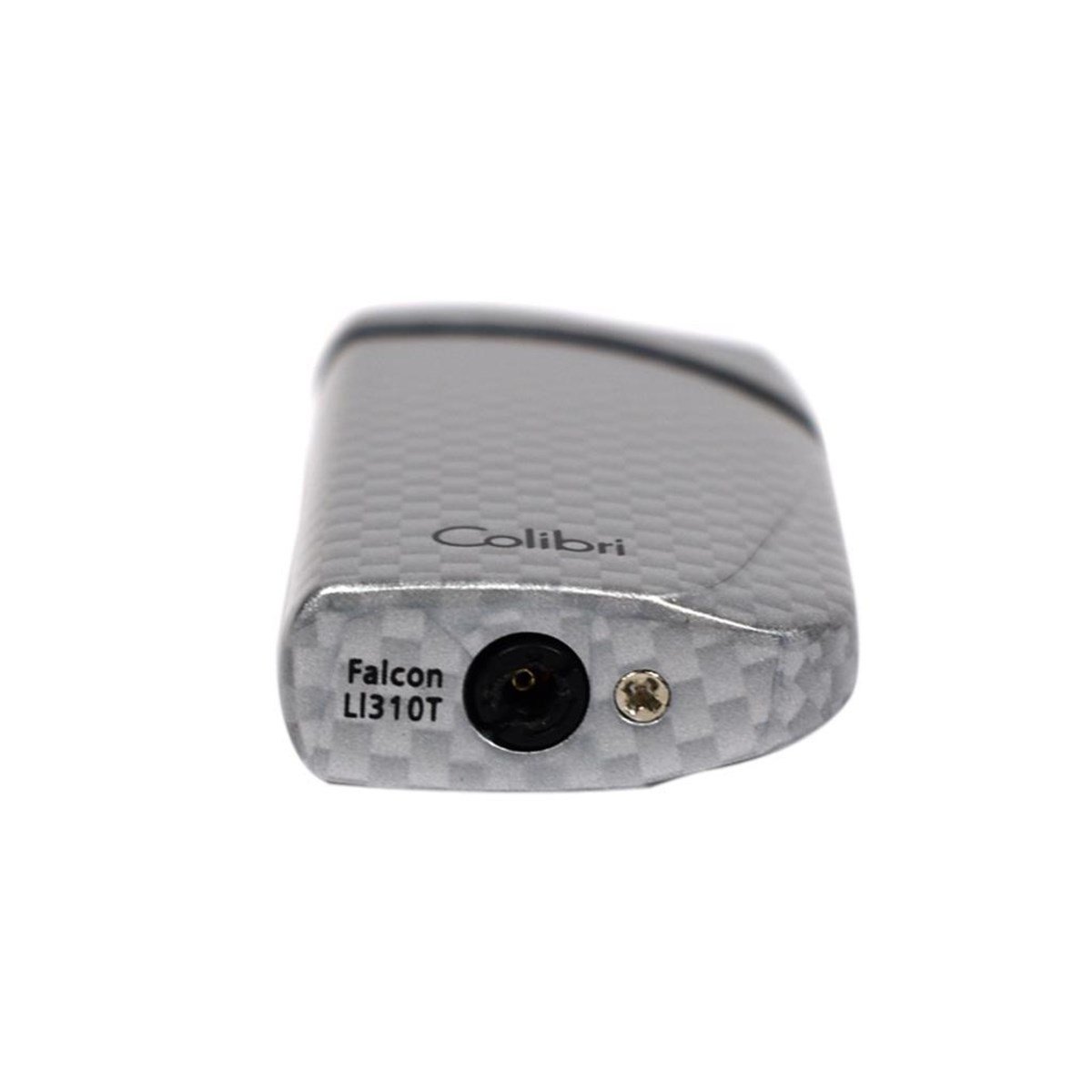 TR4233,Colibri Falcon Karbon Desenli Gümüş Puro Çakmağı