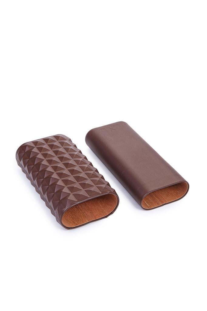 TR6809,Colibri Quasar Kahverengi Üçlü Deri Puro Kılıfı