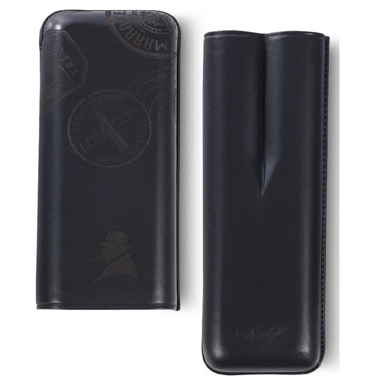 TR2633,Zino Davidoff 2'li Siyah Deri Puro Kılıfı 113581