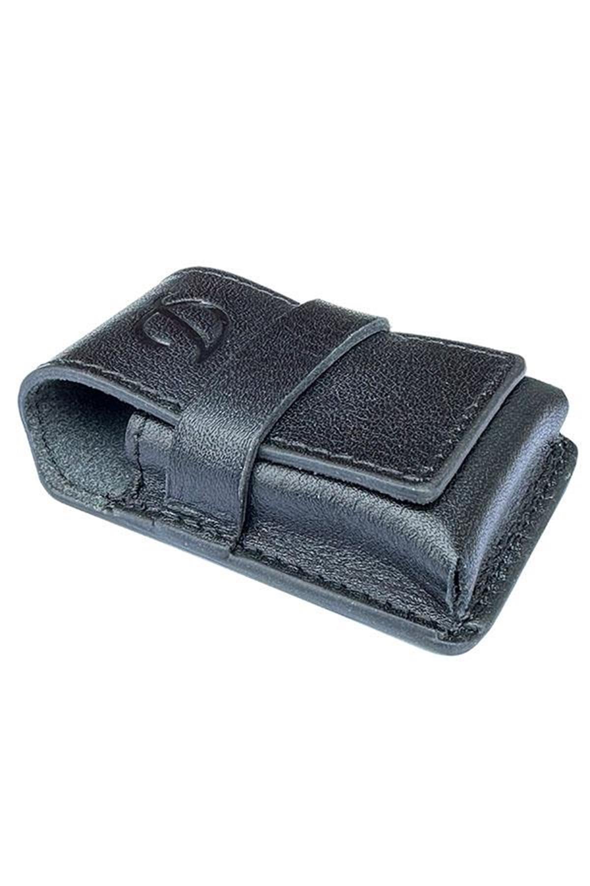 TR5174,PQ Siyah Deri Çakmak Kılıfı