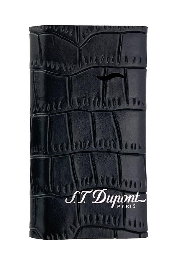 TR7511,S.T. Dupont Siyah Deri Slim 7 Çakmak Kılıfı 87353