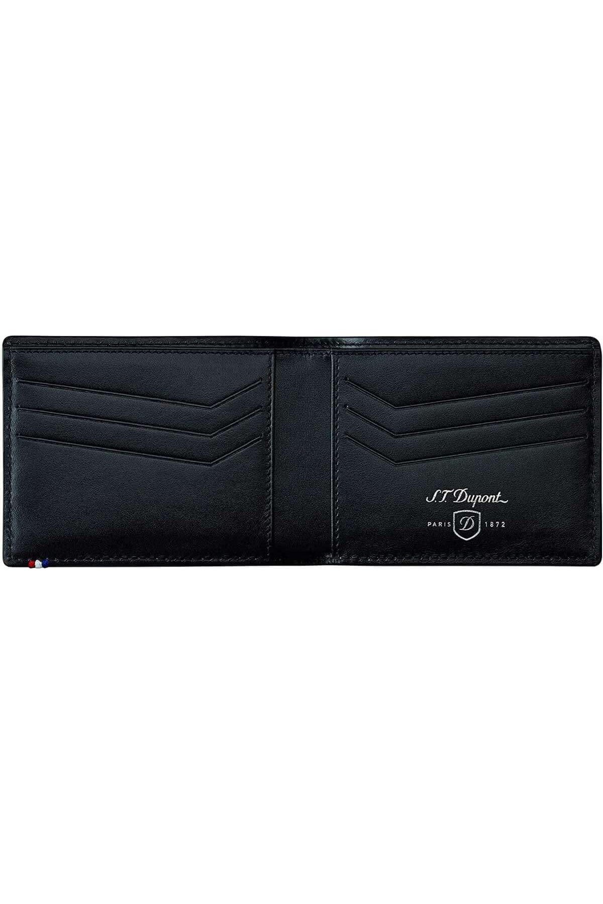 TR4460,S.T Dupont Defi  Siyah Deri Erkek Cüzdan 170401