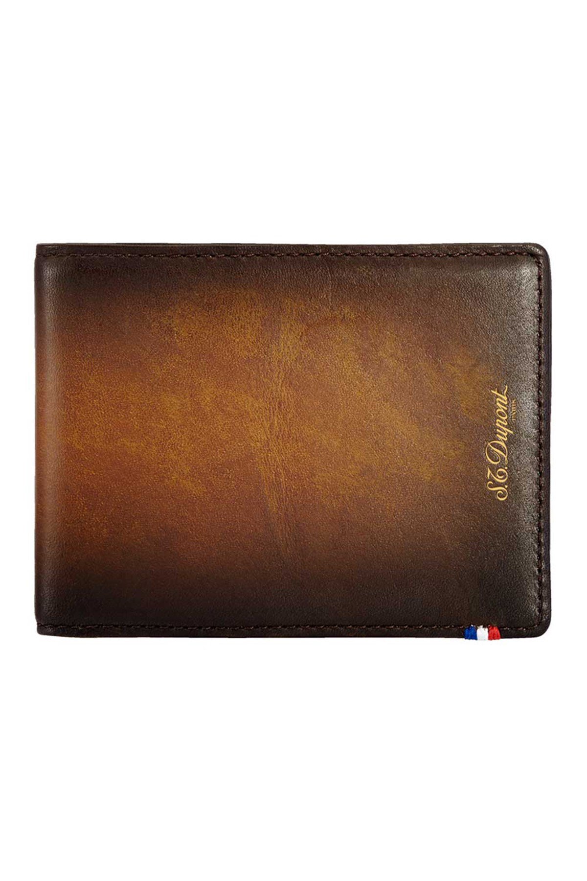 TR4480,S.T Dupont Kahverengi Deri Cüzdan 190400
