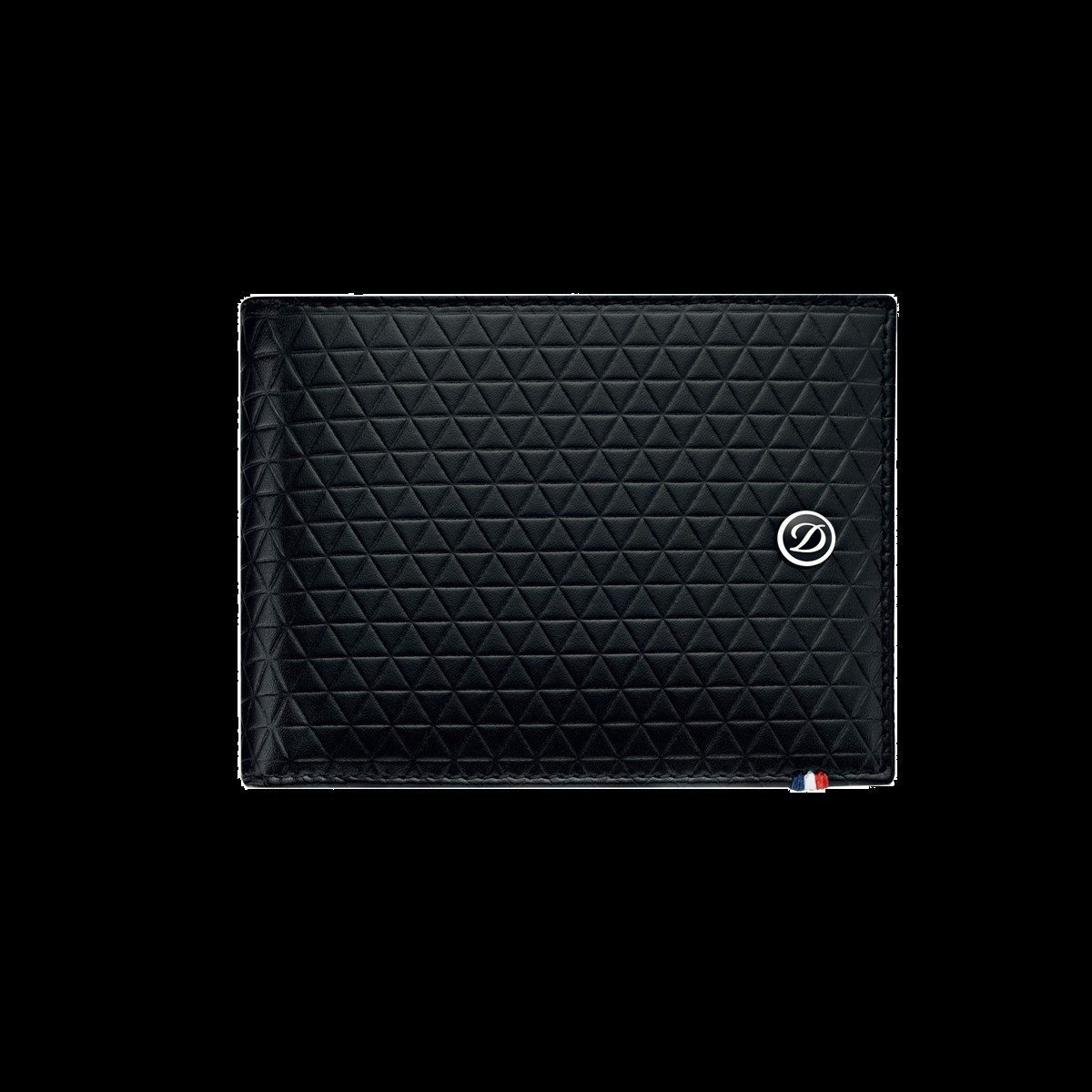 TR4465,S.T Dupont Line D Siyah Deri Cüzdan 180090