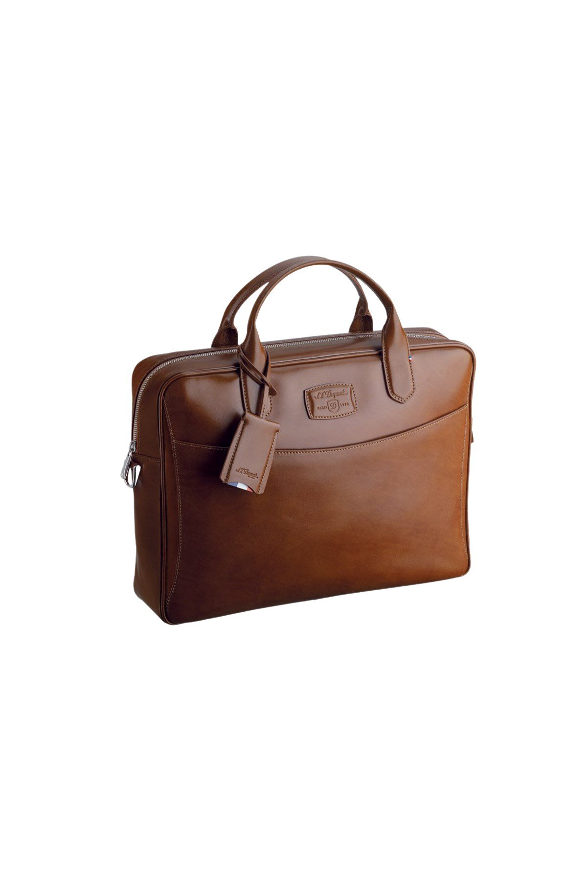 TR4469,S.T Dupont Line D Kahverengi Deri Evrak Çantası 181103