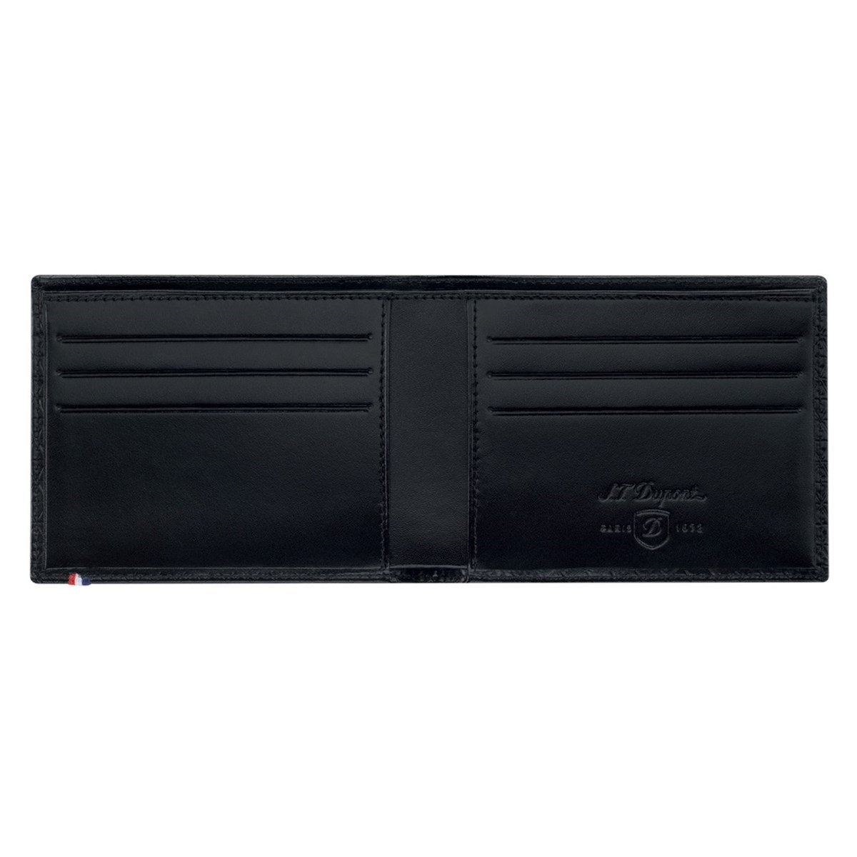 TR4465,S.T Dupont Line D Siyah Deri Cüzdan 180090