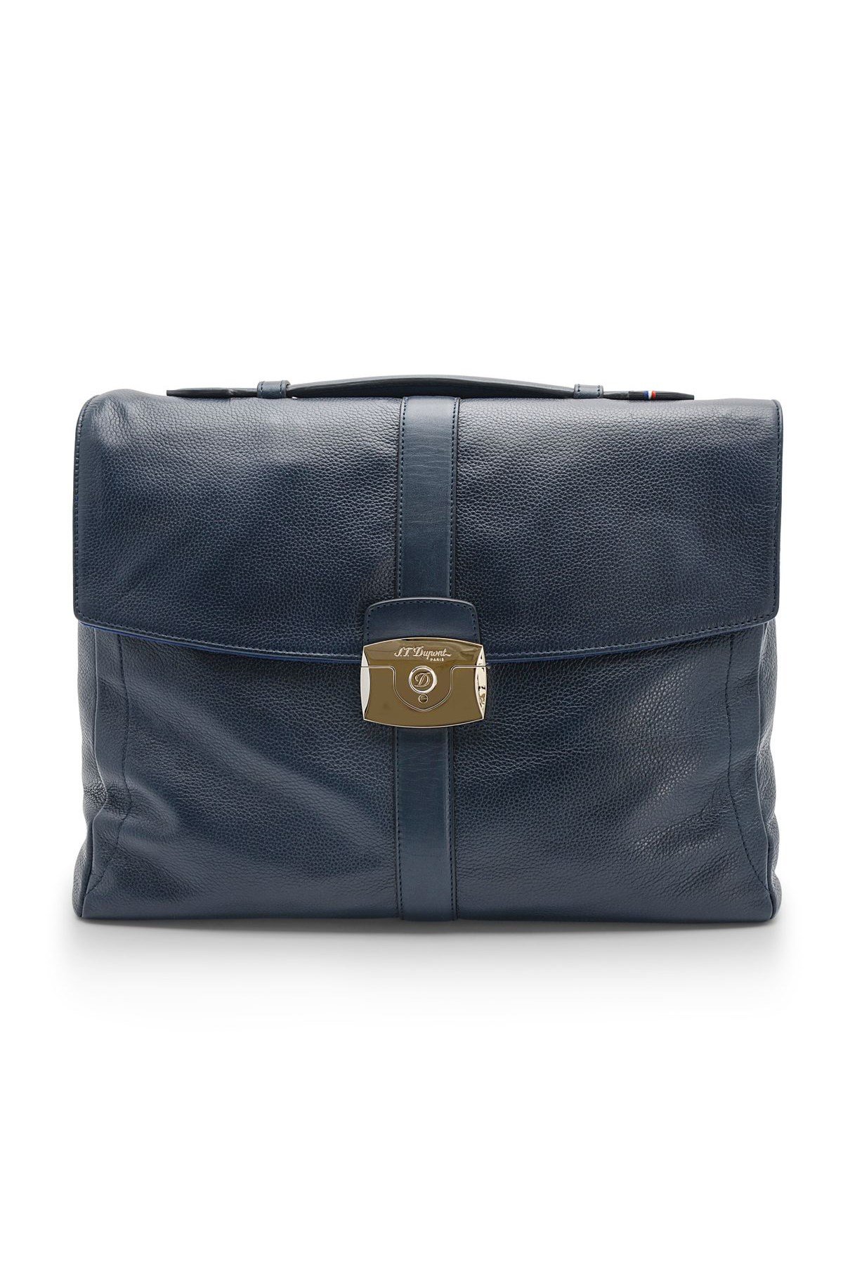 TR4472,S.T Dupont Mavi Deri Evrak Çantası 181271