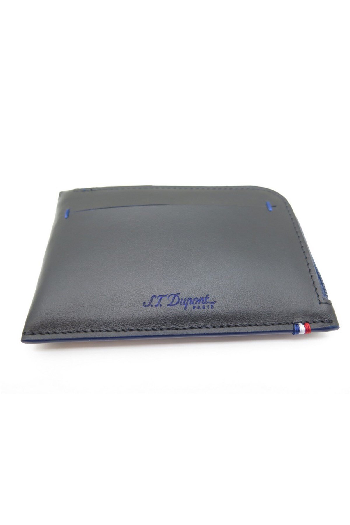 TR4474,S.T Dupont Mavi Slim Deri Cüzdan 184001