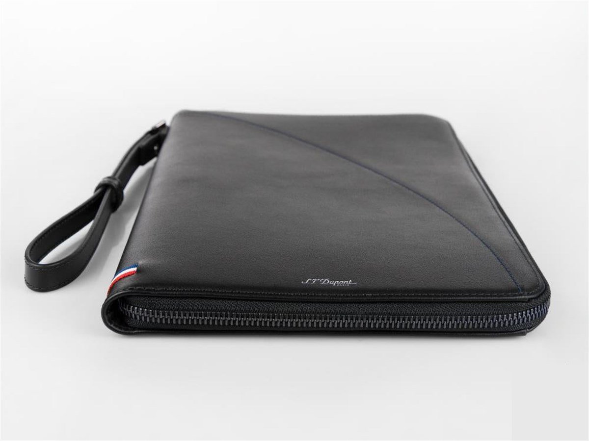 TR4371,S.T Dupont Siyah Erkek Deri El Çantası 172007