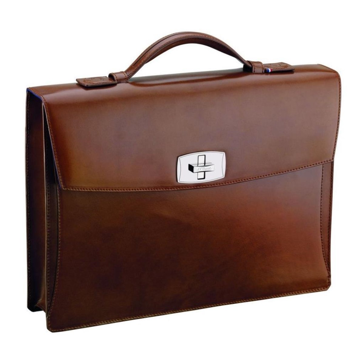TR2746,S.T. Dupont Kahverengi Deri Evrak Çantası 181100