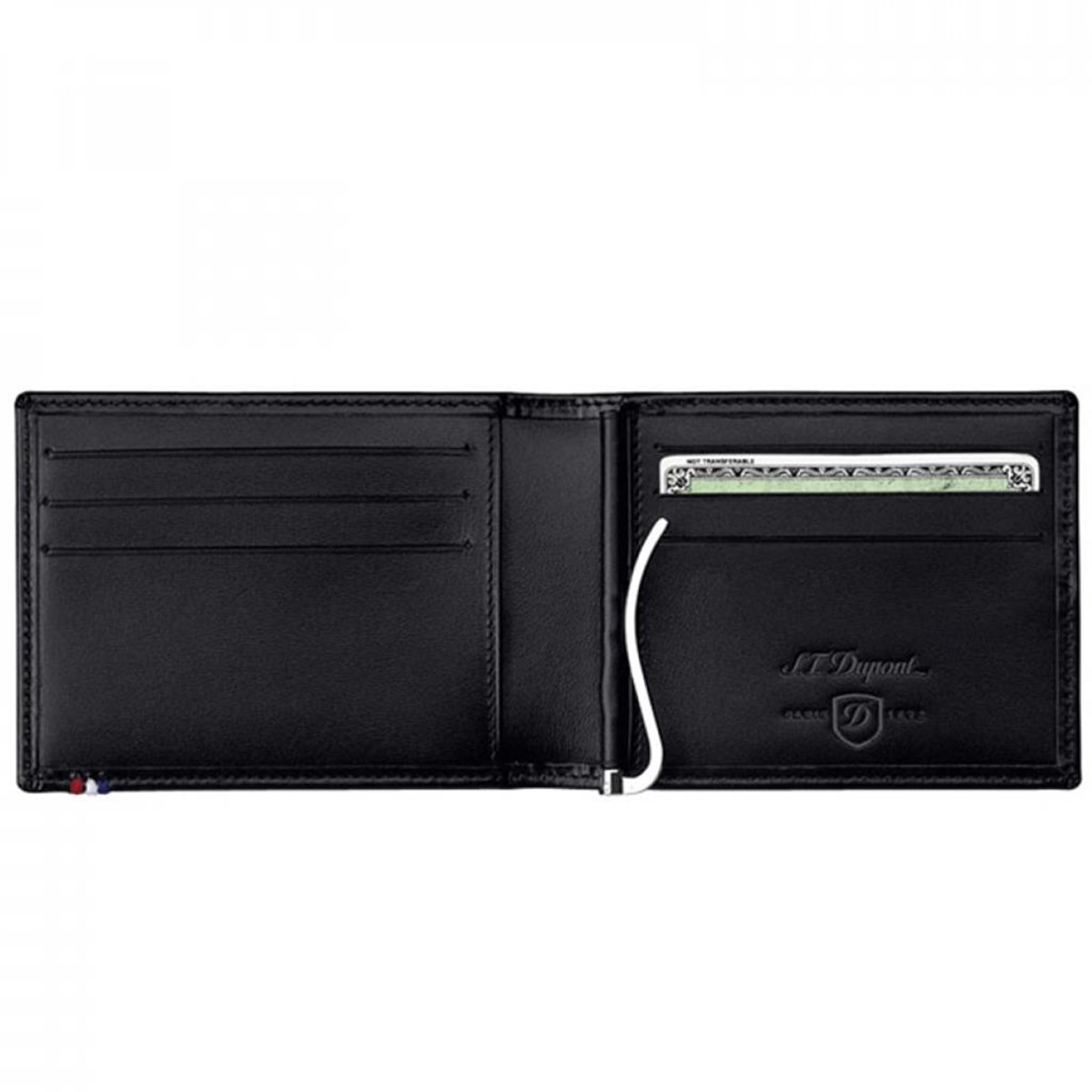 TR2736,S.T. Dupont Siyah Deri Cüzdan 180001