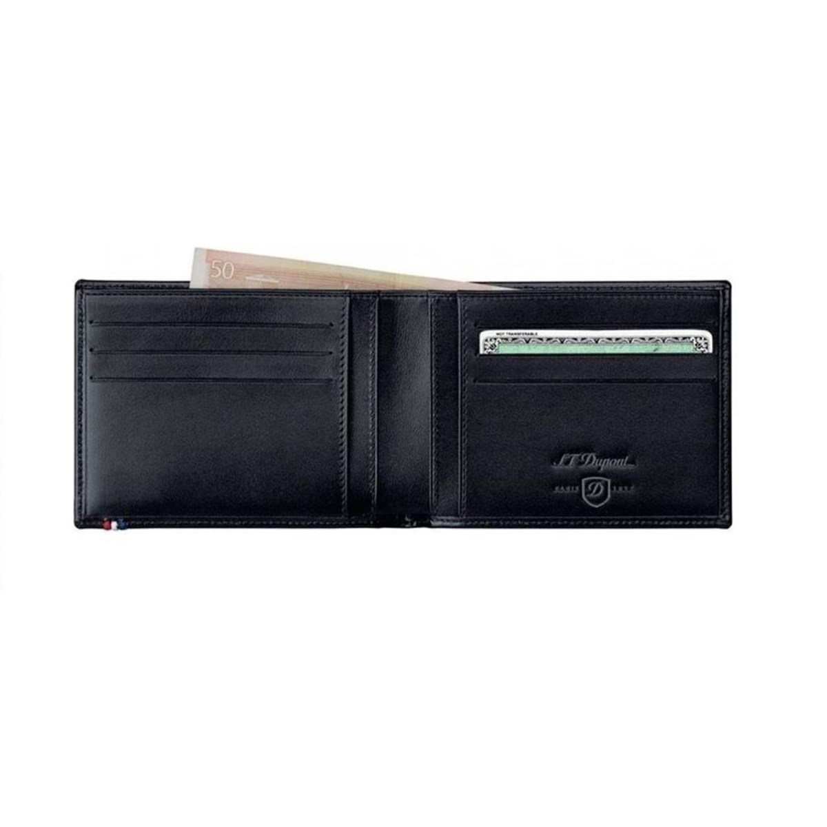 TR2879,S.T. Dupont Siyah Deri Cüzdan 180002