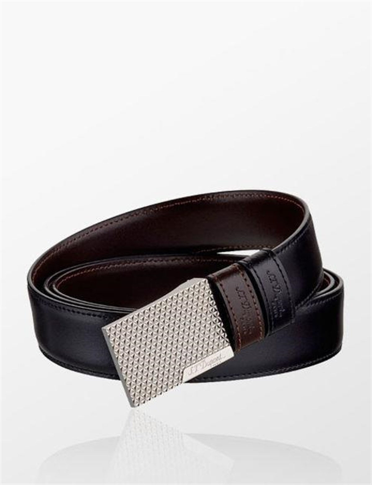 TR2754,S.T. Dupont Siyah Deri Kemer 8000120