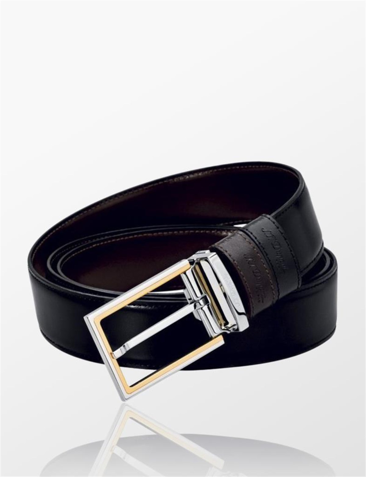 TR2752,S.T. Dupont Siyah Deri Kemer 7090120