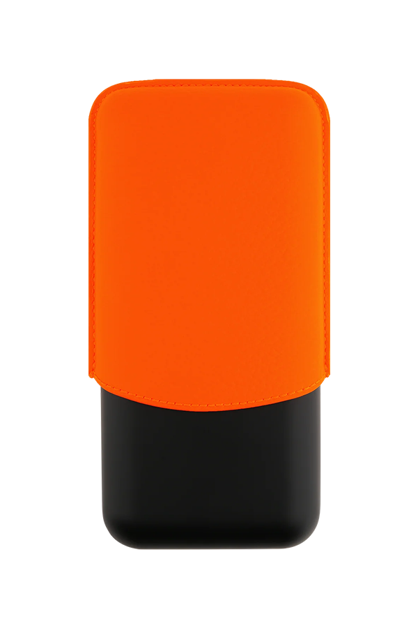 TR7592,S.T. Dupont Siyah-Turuncu Üçlü Puro Kılıfı 183419