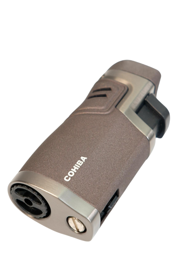 TR9493,Cohiba 4 Torch Pürmüz Delici Kahverengi Metal Puro Çakmağı