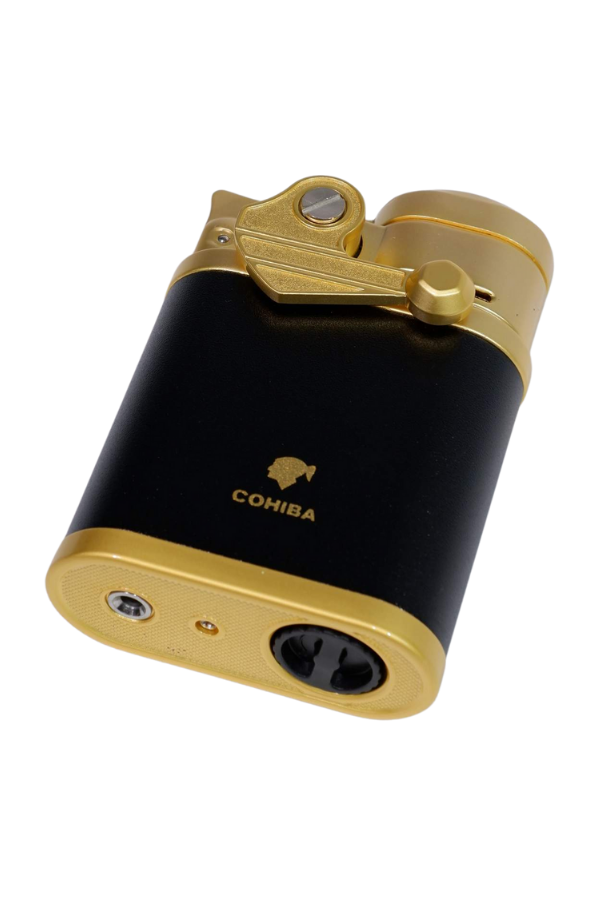 TR8951,Cohiba 4 Torch Pürmüz Siyah - Gold Puro Çakmağı