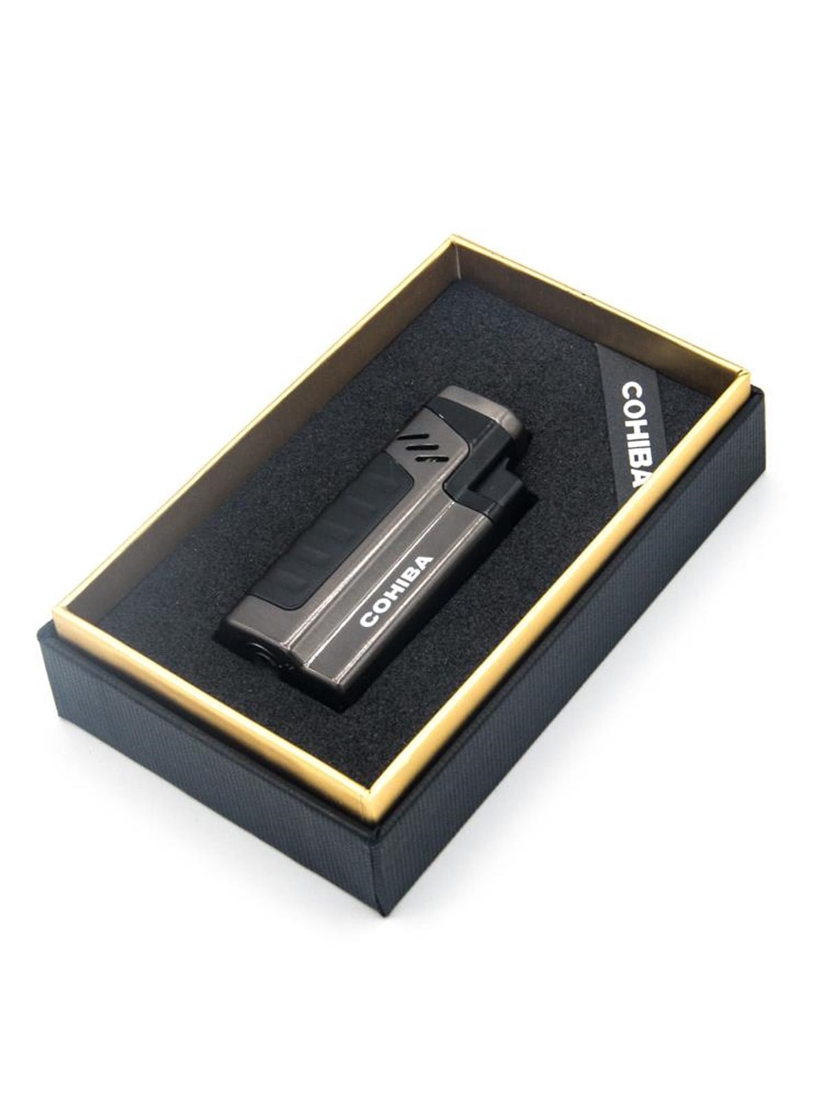 TR1354,Cohiba 4 Torch Siyah Puro Çakmağı