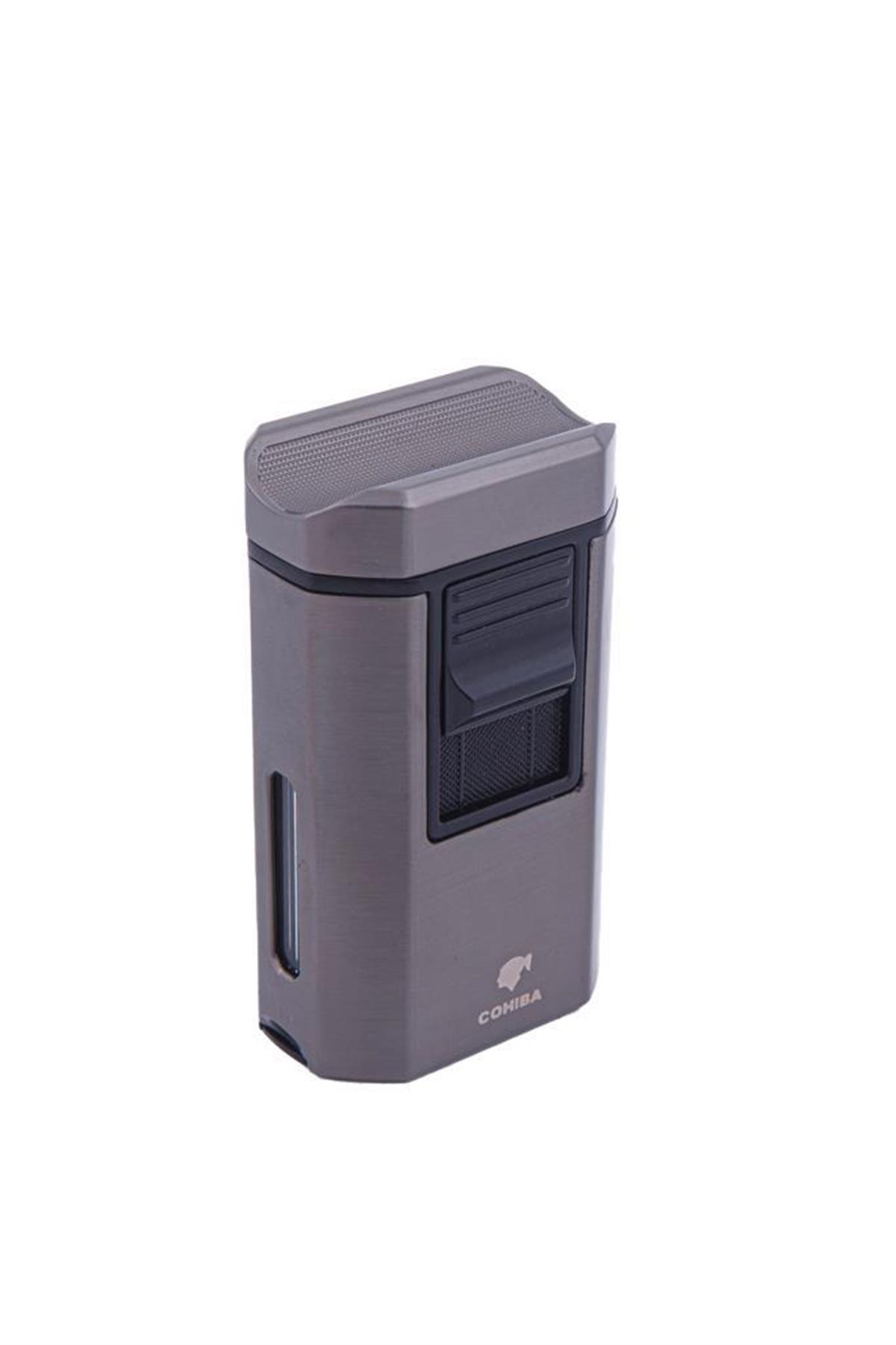 TR5915,Cohiba 4 Torch Gunmetal Masa Tipi Puro Çakmağı