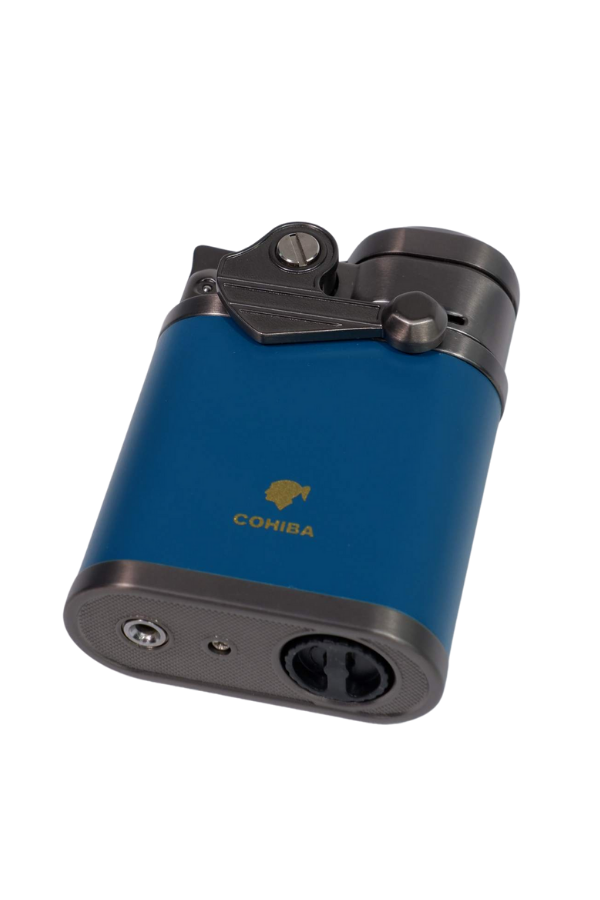 TR8952,Cohiba 4 Torch Pürmüz Mavi - Gunmetal Puro Çakmağı
