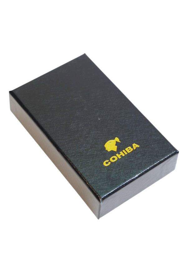 TR9494,Cohiba 4 Torch Pürmüz Delicili Siyah Metal Puro Çakmağı