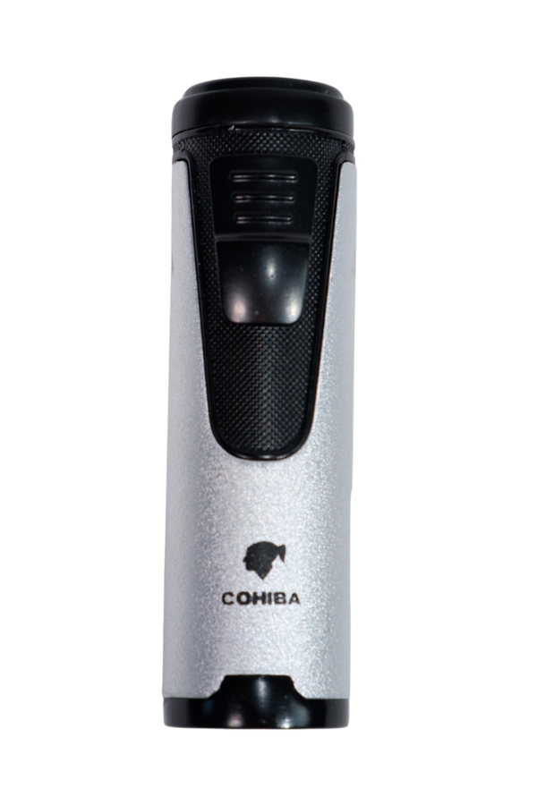 TR8926,Cohiba 4 Torch Pürmüz Gümüş Puro Çakmağı