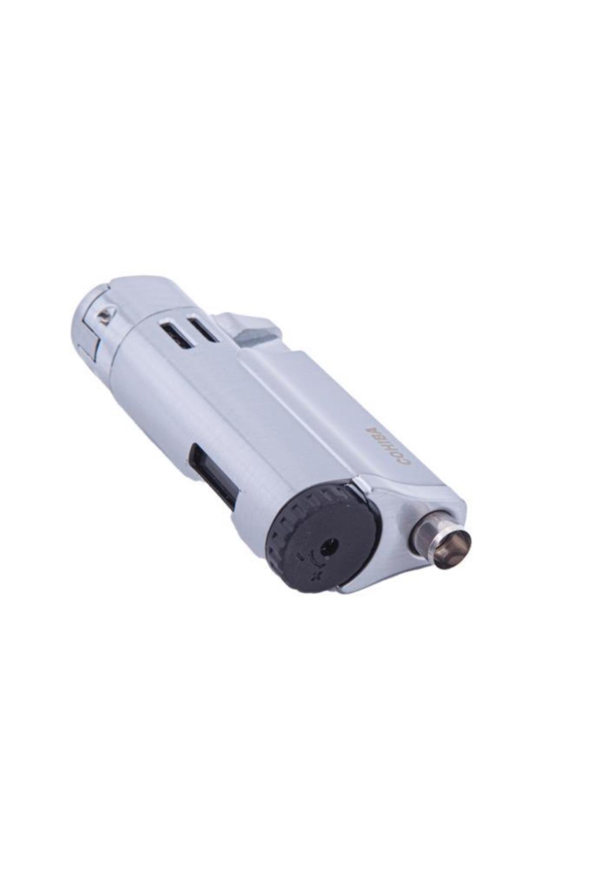 TR5920,Cohiba 4 Torch Gümüş Puro Çakmağı