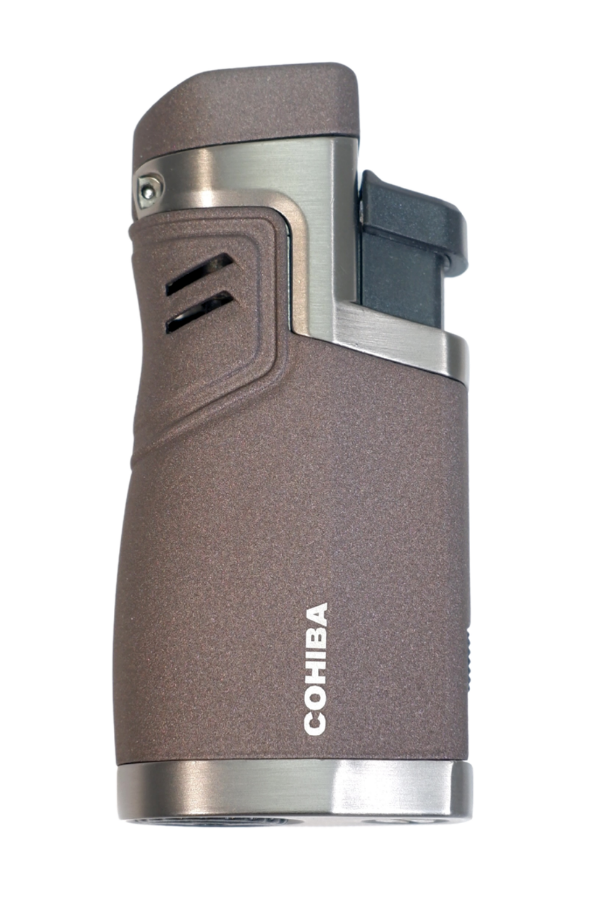 TR9493,Cohiba 4 Torch Pürmüz Delici Kahverengi Metal Puro Çakmağı
