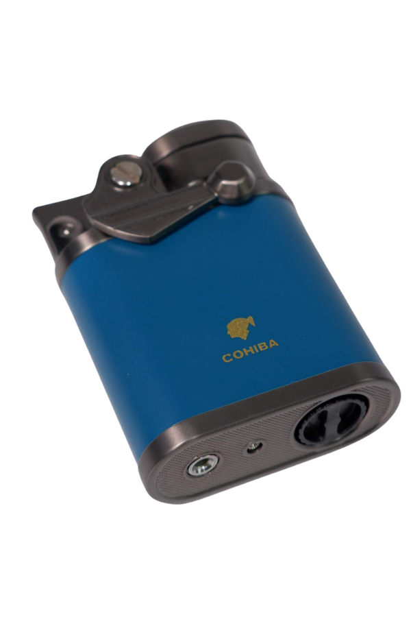 TR8952,Cohiba 4 Torch Pürmüz Mavi - Gunmetal Puro Çakmağı