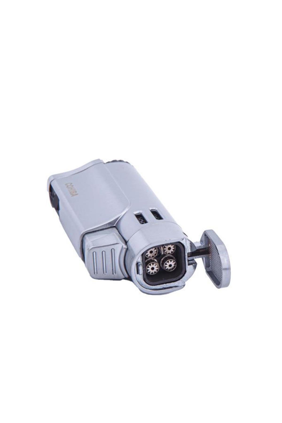 TR5920,Cohiba 4 Torch Gümüş Puro Çakmağı