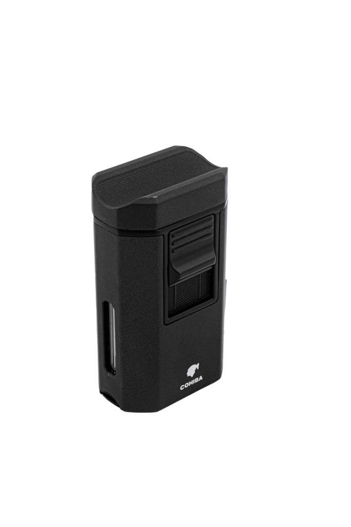 TR5917,Cohiba 4 Torch Siyah Masa Tipi Puro Çakmağı