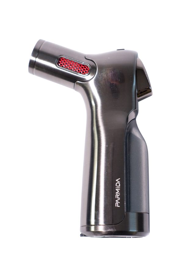 TR8944,Parmida 4 Torch Pürmüz Gunmetal Masa Tipi Puro Çakmağı