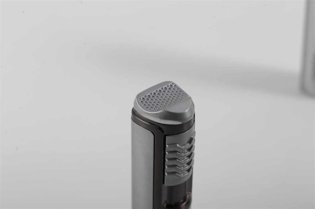 TR3518,Parmida Tek Torch Gri Puro Çakmağı