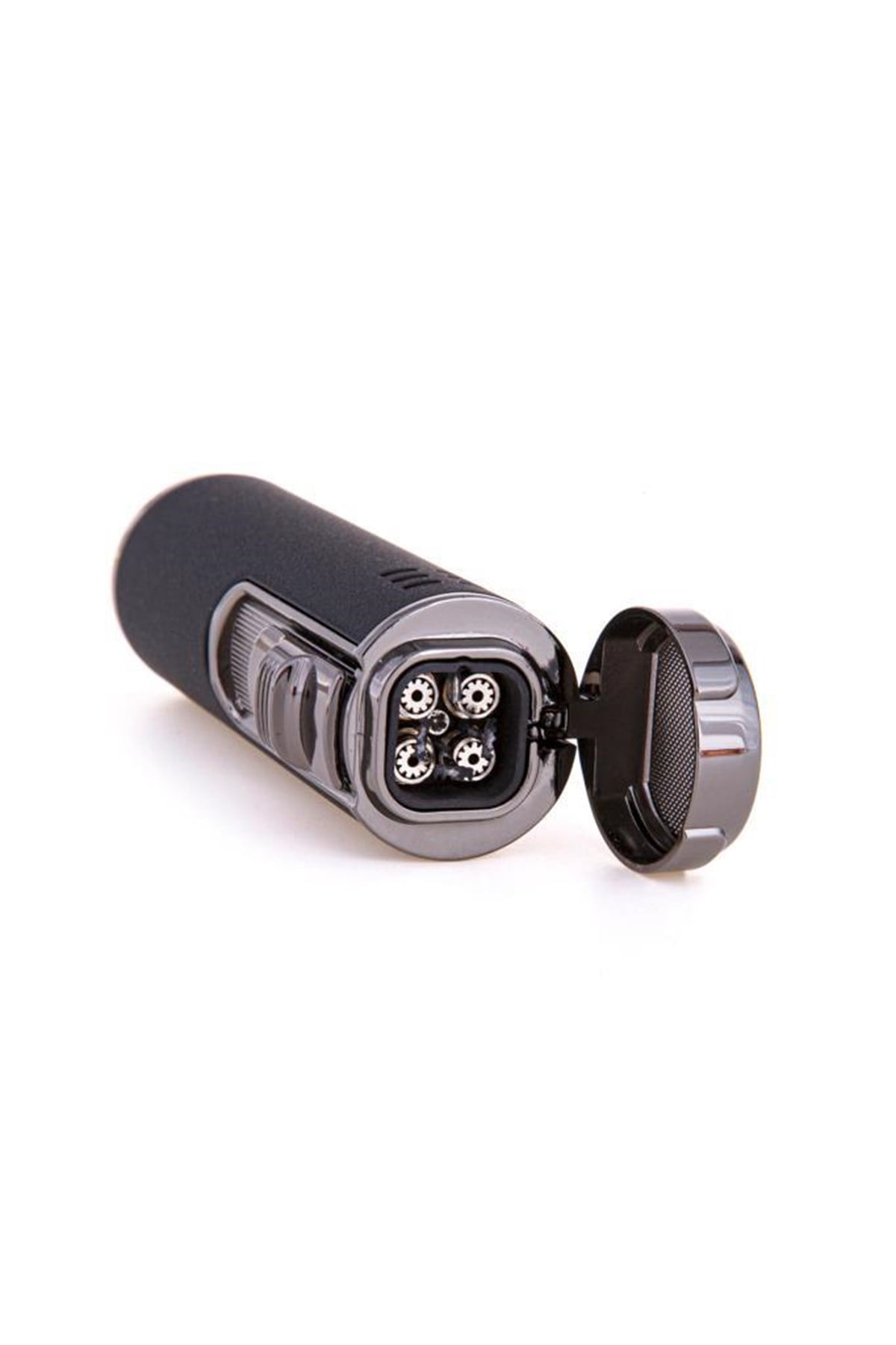 TR3503,Parmida 4 Torch Siyah Puro Çakmağı
