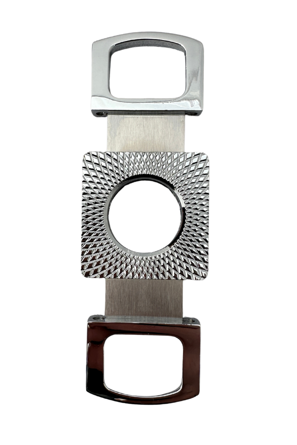 TR8338,Parmida Çakmak Kesici Küllük Sehpa Dörtlü Gümüş Puro Seti